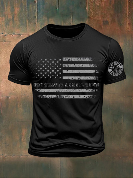 Men's Country Music Printed T-shirt