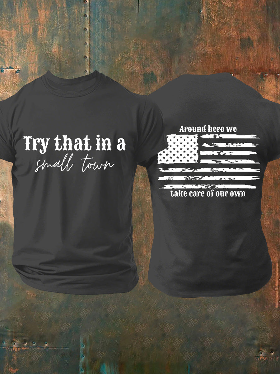 Men's Try That In A Small Town Short-sleeved T-shirt