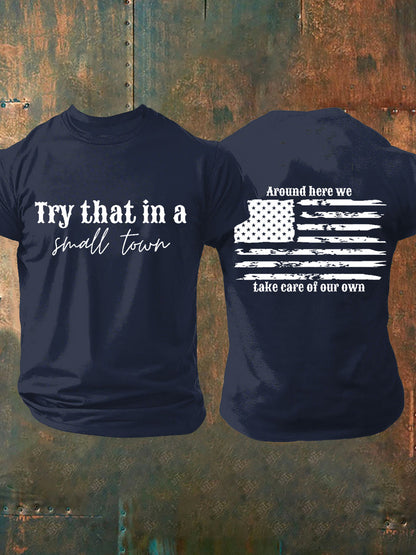 Men's Try That In A Small Town Short-sleeved T-shirt
