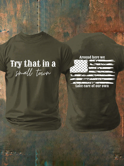 Men's Try That In A Small Town Short-sleeved T-shirt