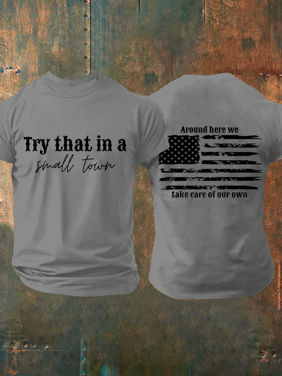 Men's Try That In A Small Town Short-sleeved T-shirt