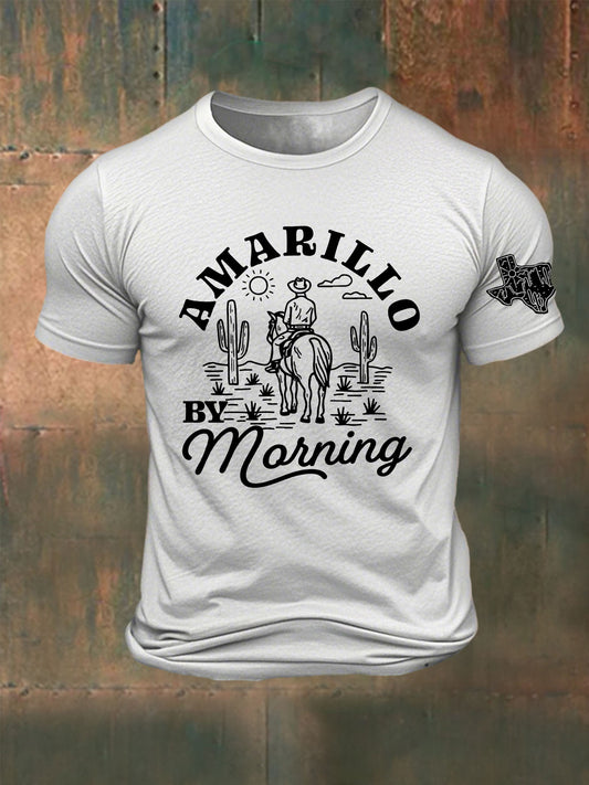 Men's Country Music Printed T-shirt