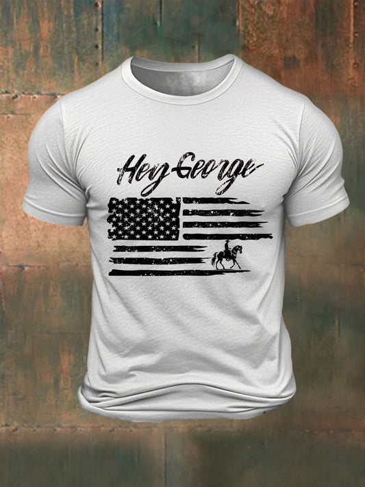 Men's Country Music Printed T-shirt
