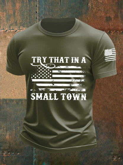 Men's Try That In A Small Town Short-sleeved T-shirt