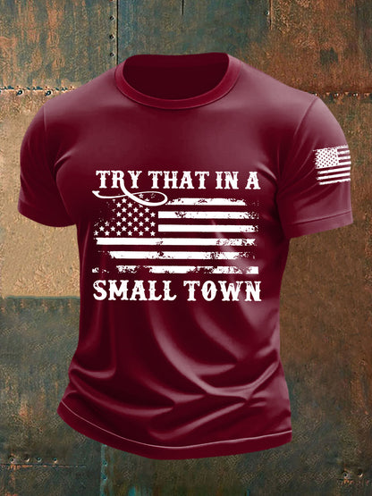 Men's Try That In A Small Town Short-sleeved T-shirt