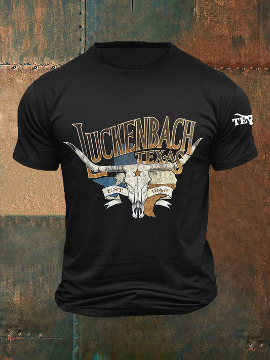 Men's Luckenbach Texas Short-sleeved T-shirt