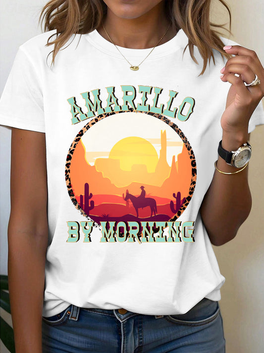 Men's Country Music Printed T-shirt