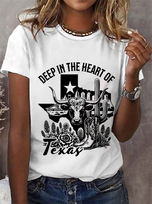 Women's Deep In The Heart Of Texas Short Sleeve T-shirt