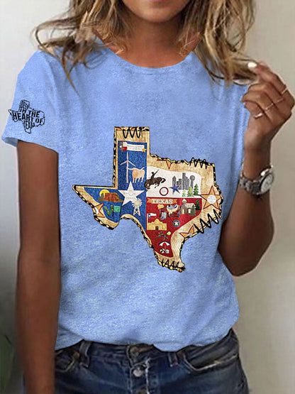 Women's Deep In The Heart Of Texas Short Sleeve T-shirt