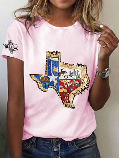 Women's Deep In The Heart Of Texas Short Sleeve T-shirt