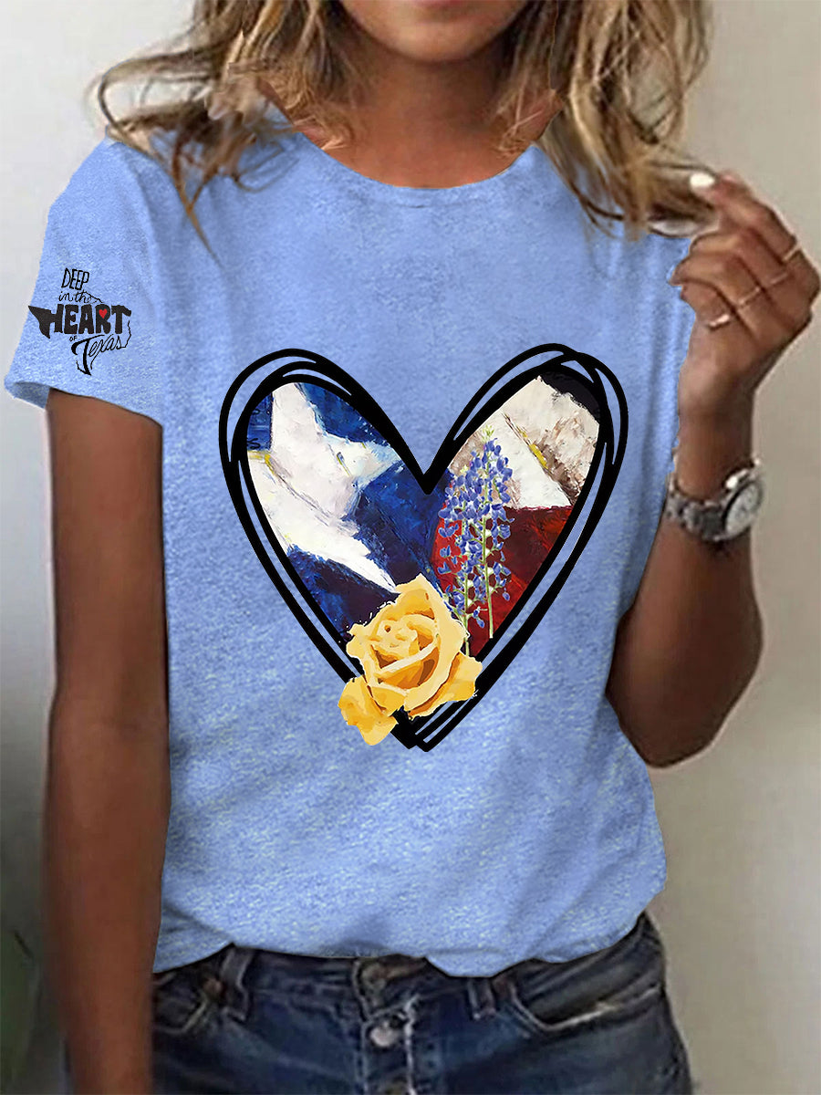 Women's Deep In The Heart Of Texas Short Sleeve T-shirt