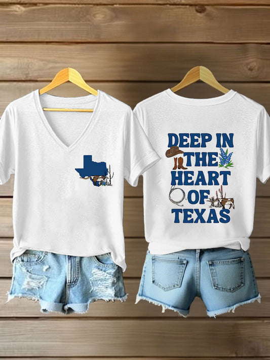 Women's Deep In The Heart Of Texas Short Sleeve T-shirt