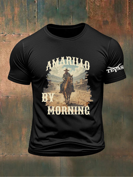 Men's Country Music Printed T-shirt