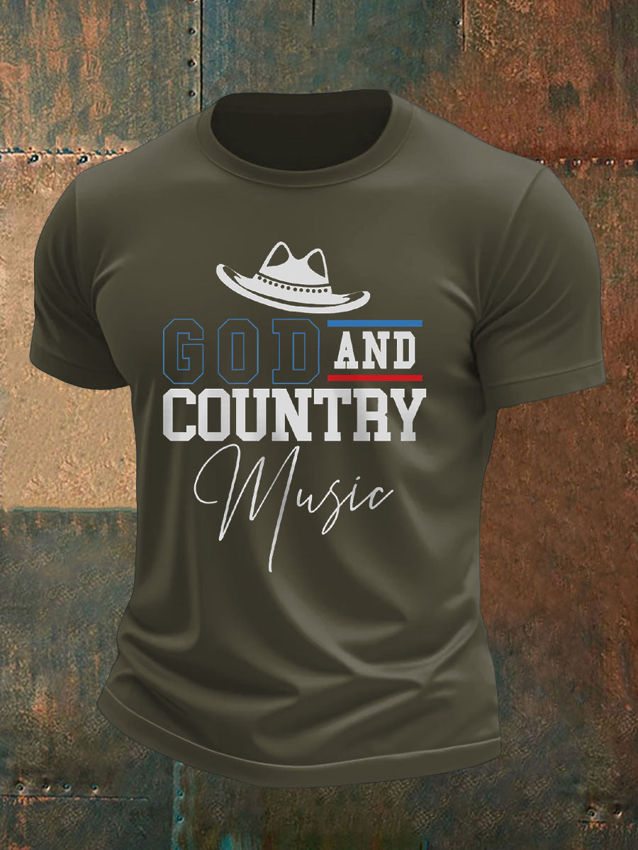 Men's God and Country Music T-shirt