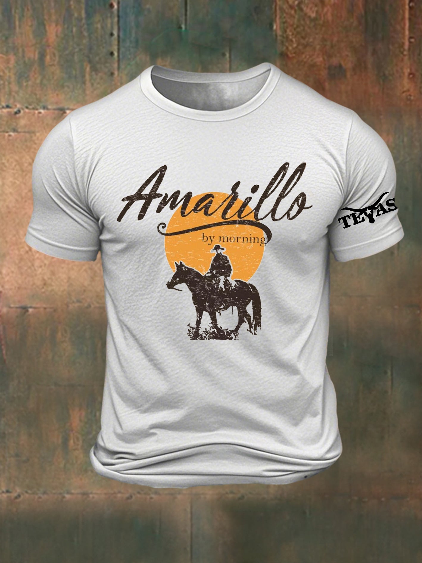 Men's Country Music Printed T-shirt