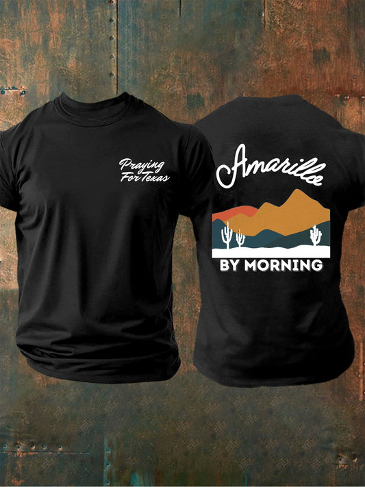 Men's Country Music Printed T-shirt