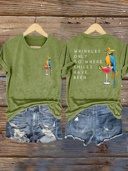 Women's Jimmy Buffett Day Iron On Short Sleeve T-Shirt