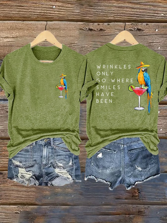 Women's Jimmy Buffett Day Iron On Short Sleeve T-Shirt