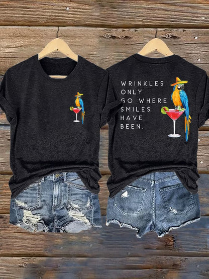 Women's Jimmy Buffett Day Iron On Short Sleeve T-Shirt