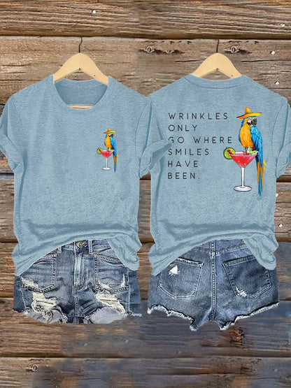 Women's Jimmy Buffett Day Iron On Short Sleeve T-Shirt