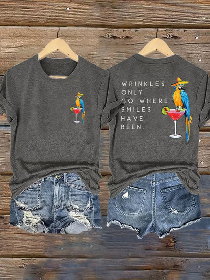 Women's Jimmy Buffett Day Iron On Short Sleeve T-Shirt