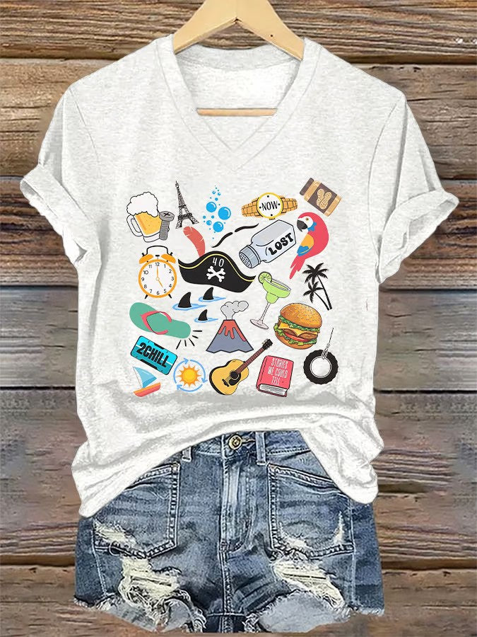 Women's Jimmy Buffett Day Iron On Short Sleeve T-Shirt