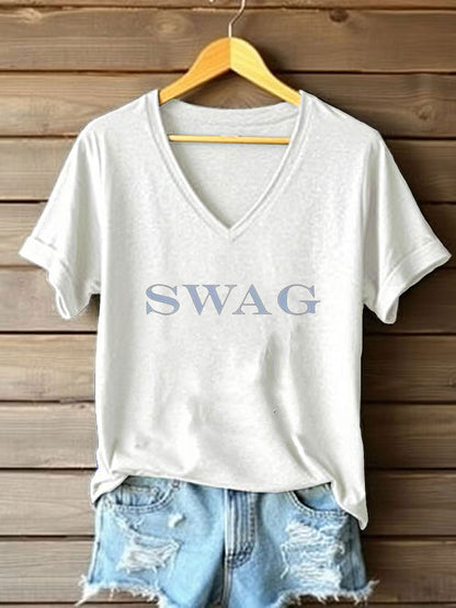 Women's Music Lover Swag Printed T-shirt