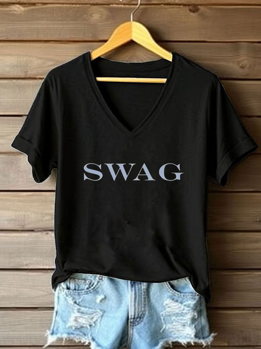 Women's Music Lover Swag Printed T-shirt