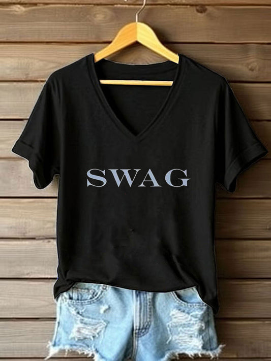 Women's Music Lover Swag Printed T-shirt