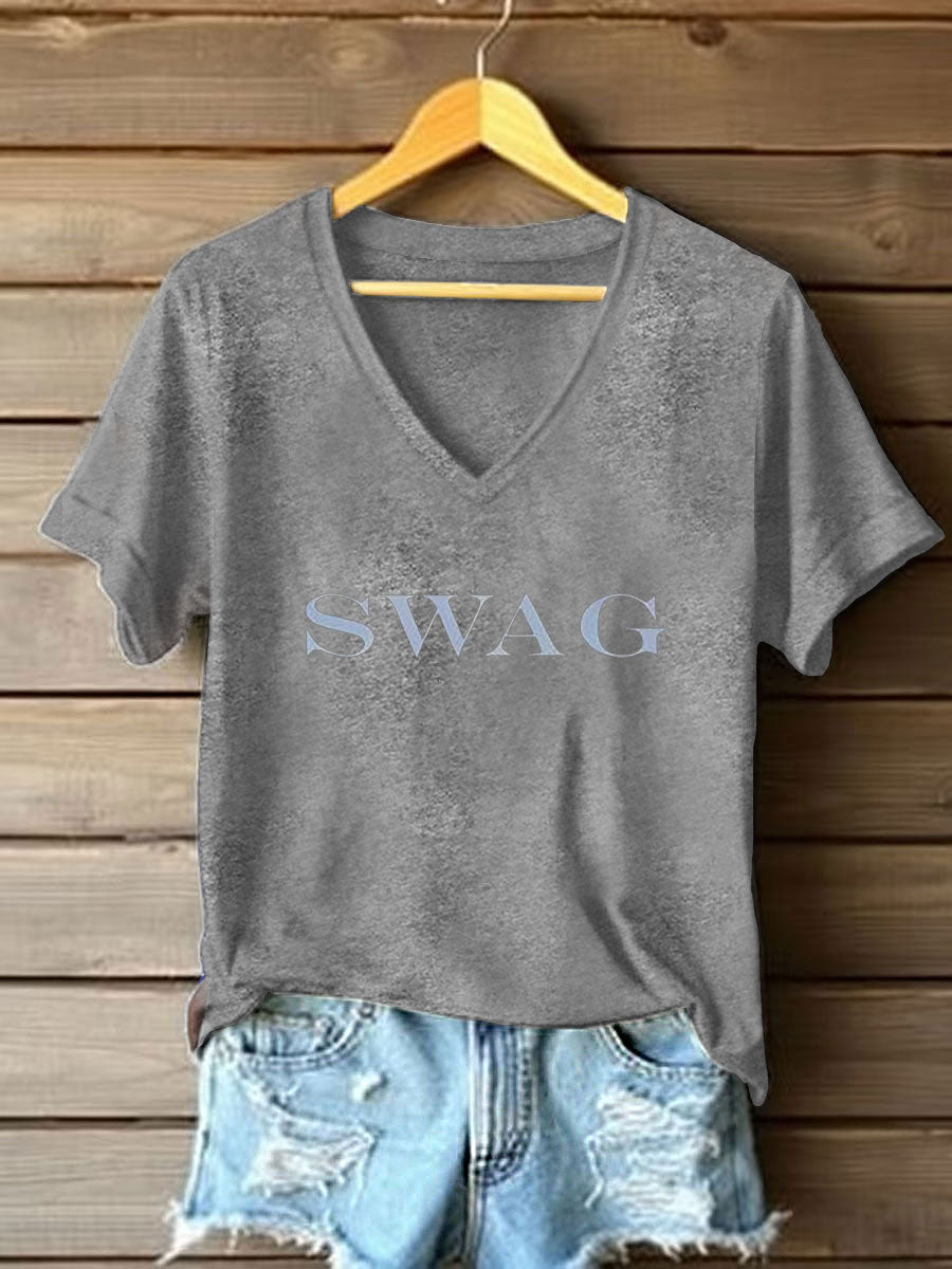 Women's Music Lover Swag Printed T-shirt