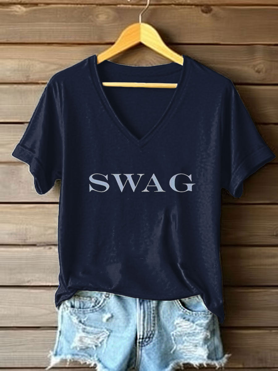 Women's Music Lover Swag Printed T-shirt