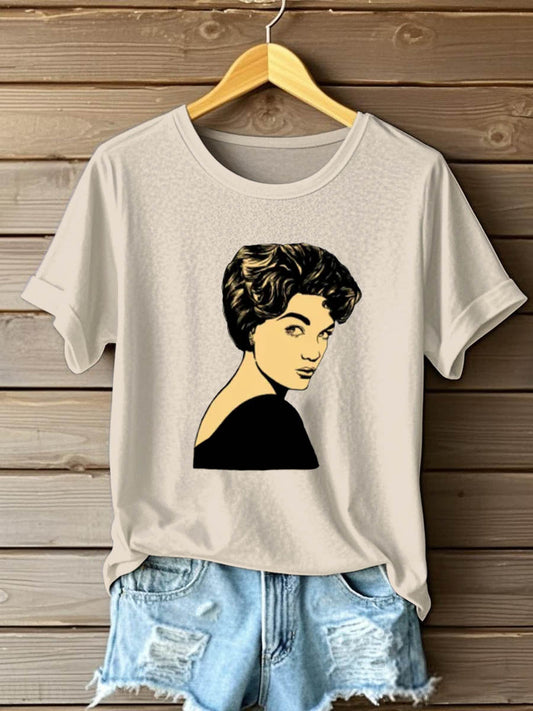 Women's Music Short-Sleeved Printed T-shirt