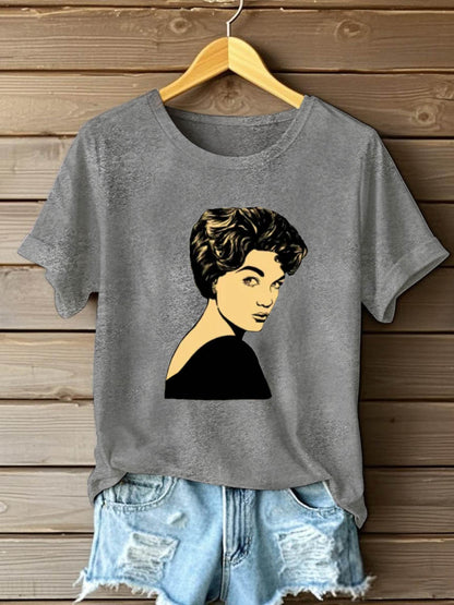 Women's Music Short-Sleeved Printed T-shirt