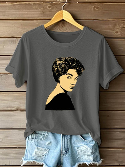 Women's Music Short-Sleeved Printed T-shirt