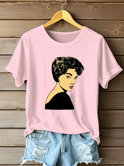 Women's Music Short-Sleeved Printed T-shirt