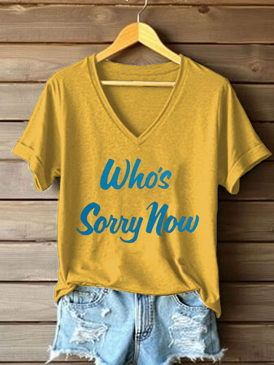 Women's Music Short-Sleeved Printed T-shirt