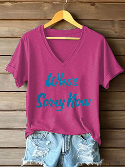 Women's Music Short-Sleeved Printed T-shirt