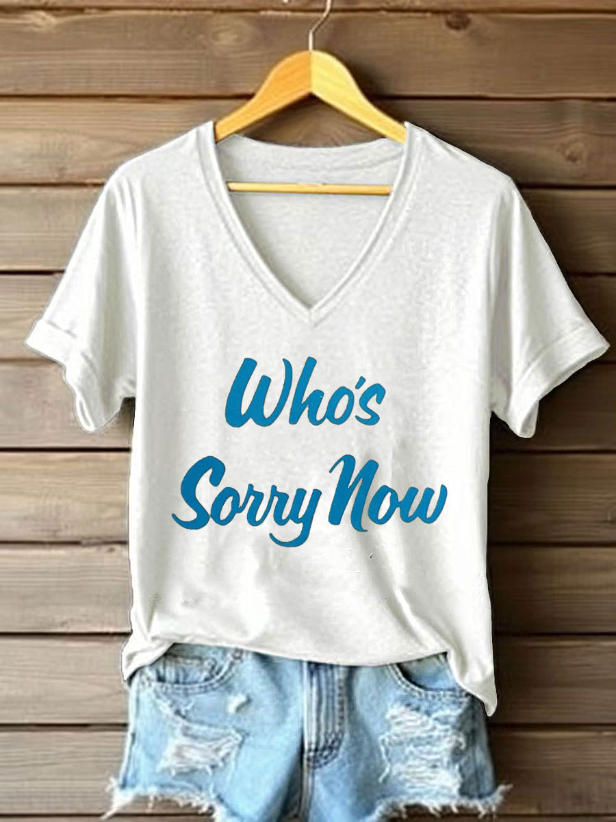 Women's Music Short-Sleeved Printed T-shirt