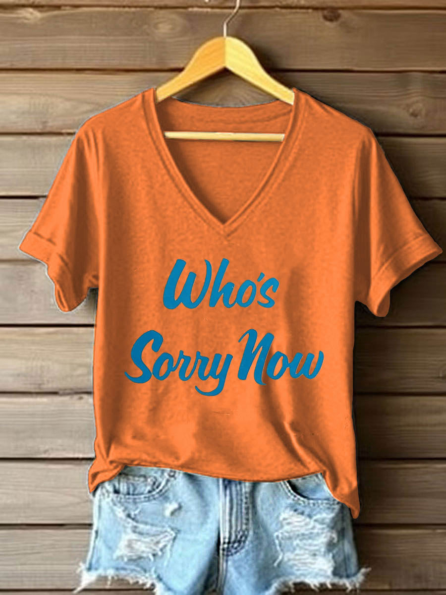 Women's Music Short-Sleeved Printed T-shirt