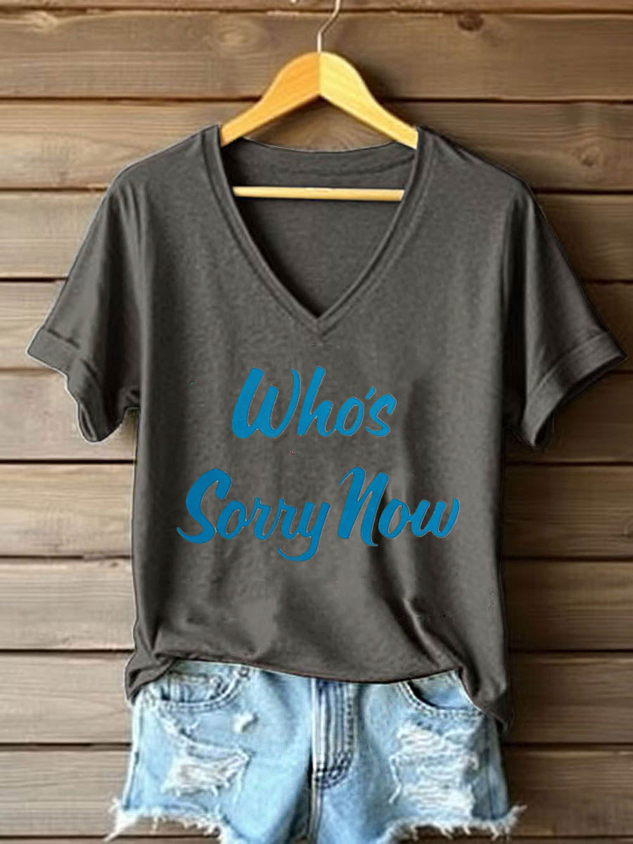 Women's Music Short-Sleeved Printed T-shirt