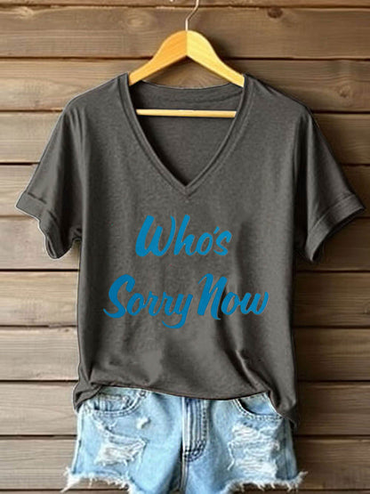 Women's Music Short-Sleeved Printed T-shirt