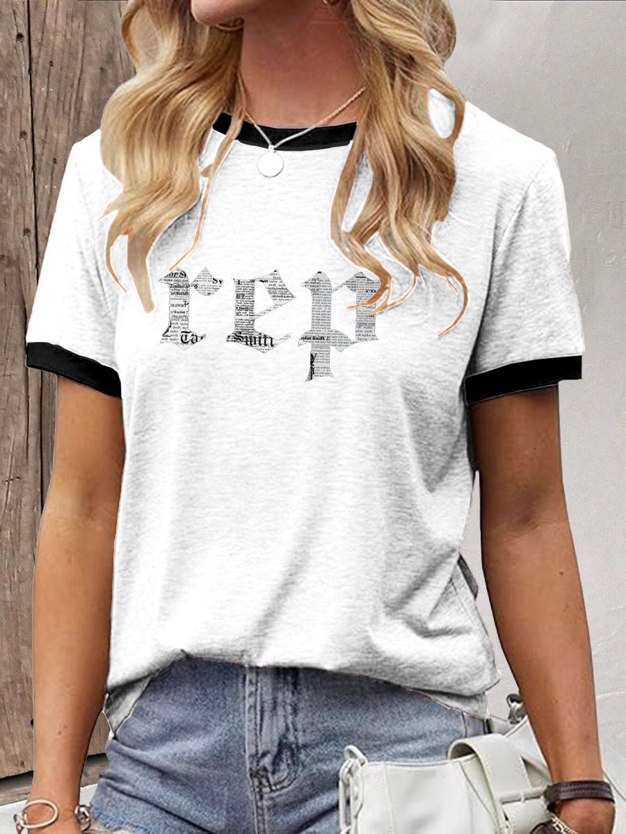 Women's Snake Album Printed T-shirt