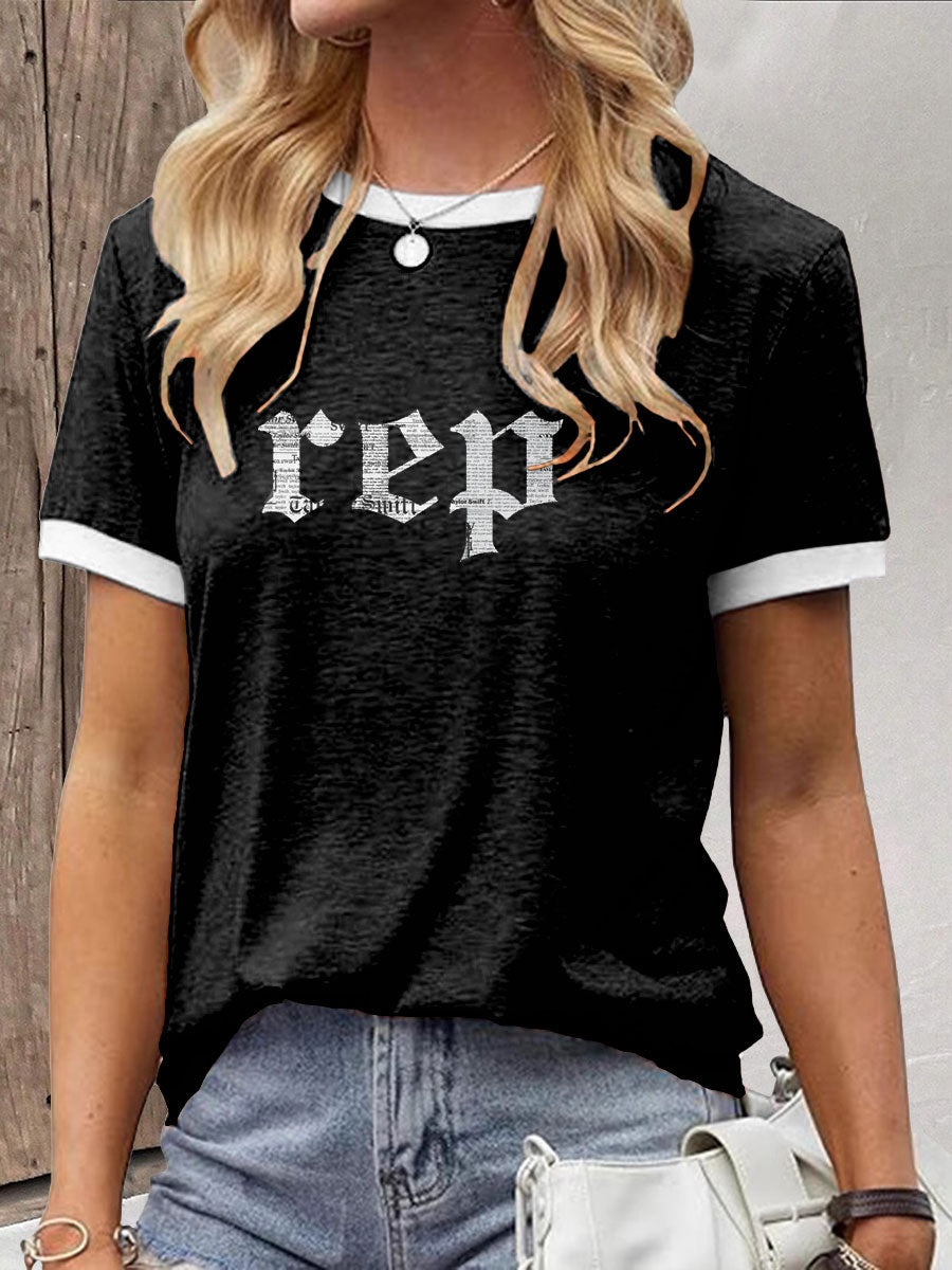 Women's Snake Album Printed T-shirt