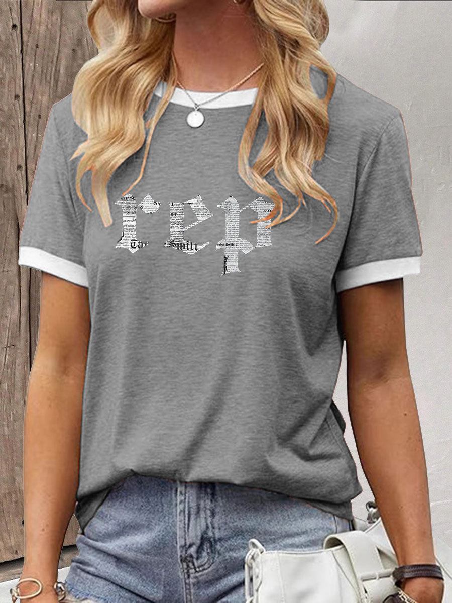 Women's Snake Album Printed T-shirt