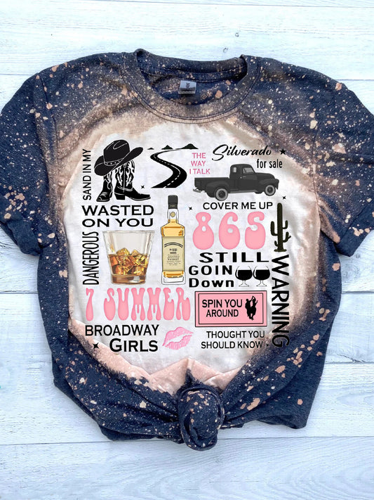 Women's Country Music Print T-Shirt
