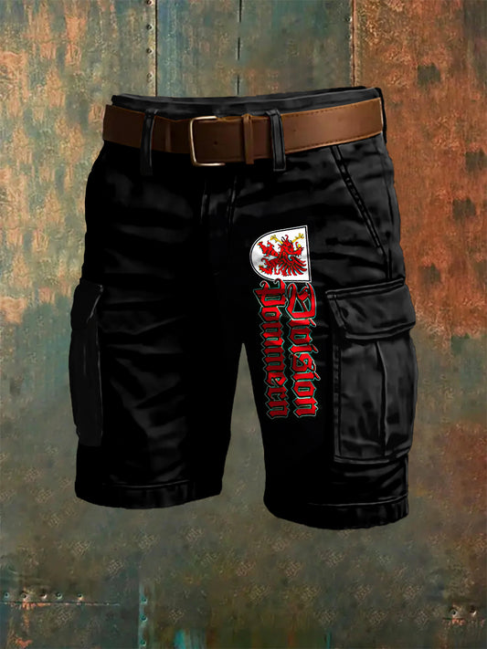 Men's Dioision Dommern Art Print Overalls Shorts