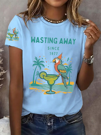 Women's Jimmy Buffett Day short-sleeved T-shirt