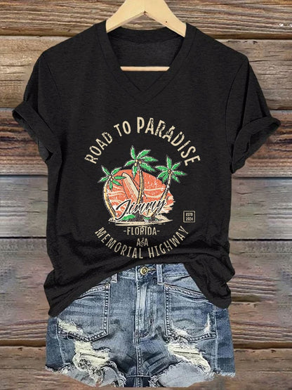 Women's Jimmy Buffett Day short-sleeved T-shirt