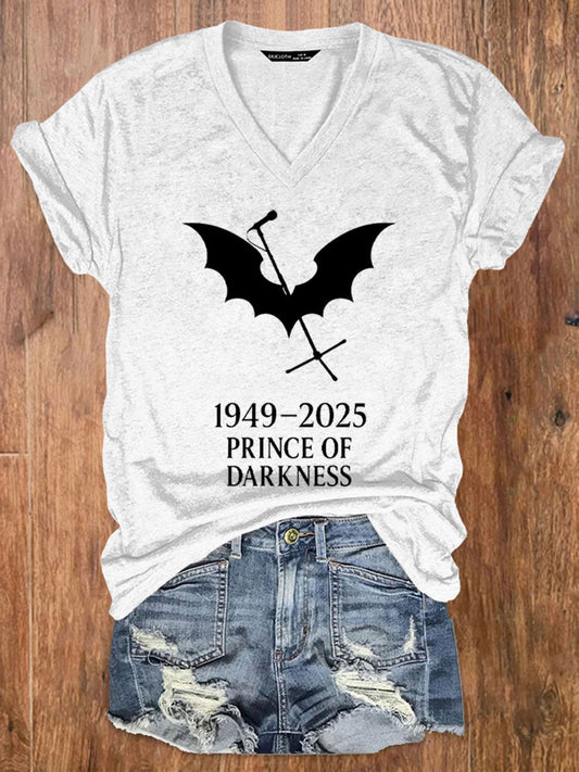 Women's Prince of Darkness Printed Casual T-shirt