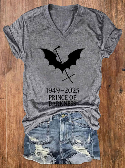 Women's Prince of Darkness Printed Casual T-shirt